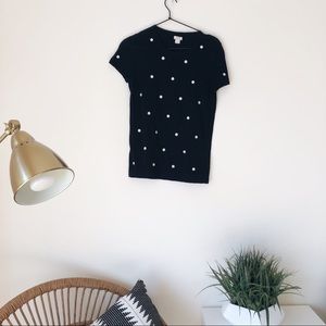 Polka Dot Sweater Top